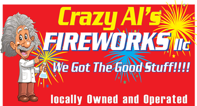 Crazy Al's Fireworks logo